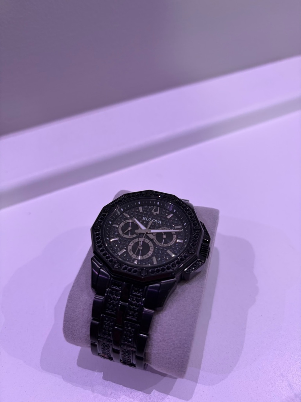 Bulova Black Chronograph Watch